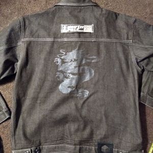 MENS SOUTHPOLE AUTHENTIC DENIM PRODUCTS X-LRG MARTIAL ART DRAGON